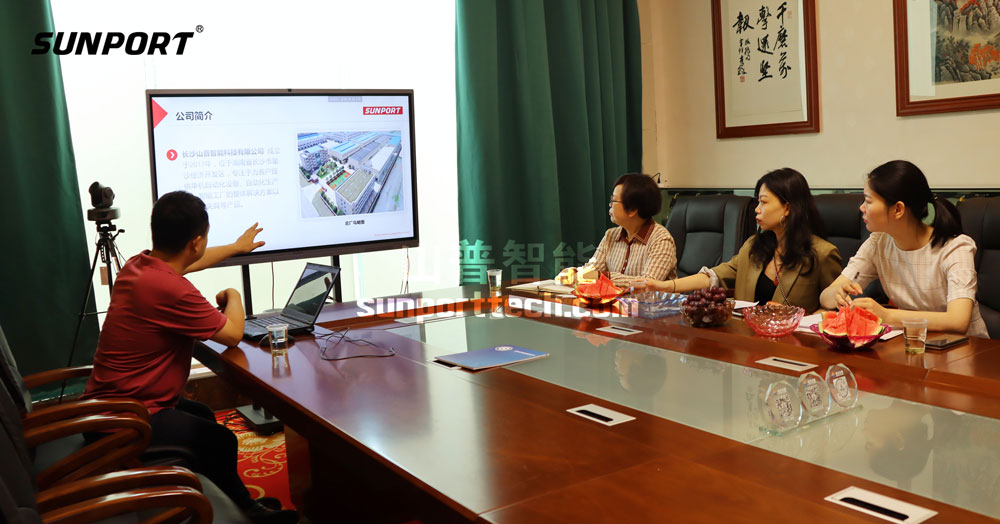 湖南省智能制造协会领导来访公海JCJC5500工作交流
